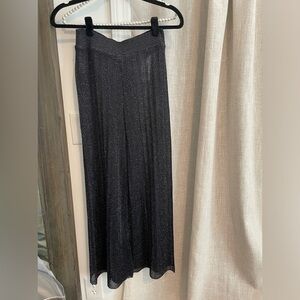 Zara black beach sheer pants cover up see through